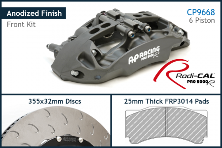 AP Racing by Essex Radi-CAL ENP Competition Brake Kit (Front 9661/394mm)-  Porsche 992 GT3