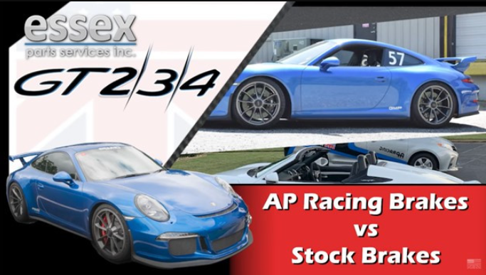 AP Racing Competition Brake vs Stock Porsche GT Car Brakes